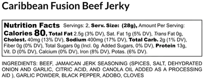 Caribbean Fusion Beef Jerky